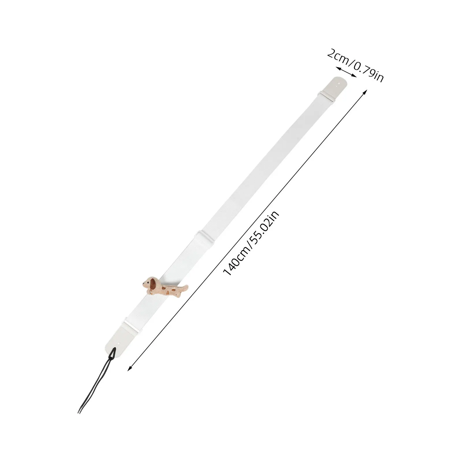 สายสะพายกีตาร์ 3 มิติ รูปสุนัข แบบนุ่ม ปรับได้ ใช้แทนสายกีตาร์โปร่ง กีตาร์ไฟฟ้า เบส อูคูเลเล่