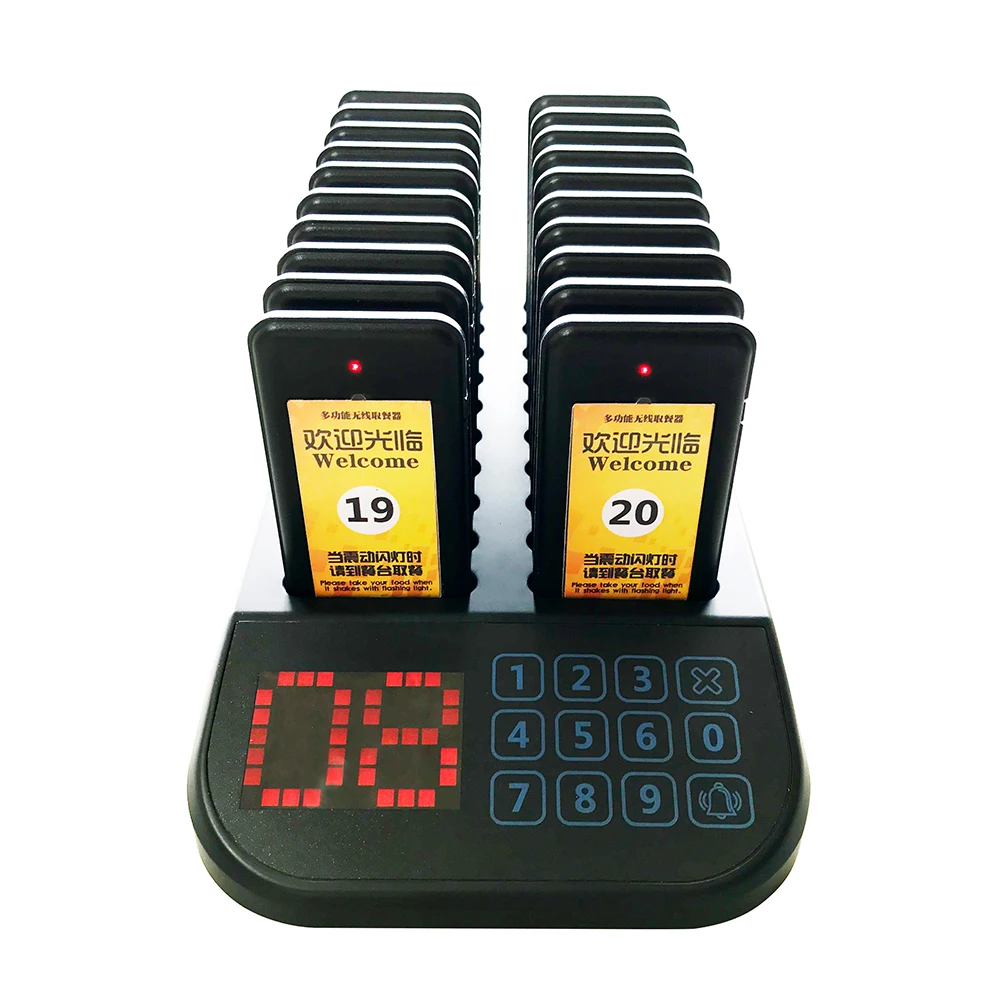 Pagers Wireless Guest Queue System Calling Restaurant Pager System for Restaurant