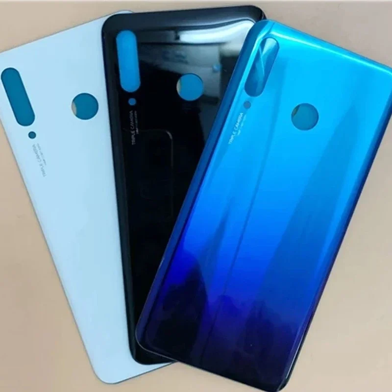 

Задняя крышка батарейного отсека для Huawei P30 Lite, 3D стеклянная панель, корпус, клей + Сменный объектив камеры