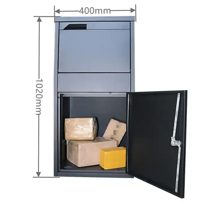 

Outside Home Large Package Waterproof Metal Letter Box Stainless Steel Wall Mounted Mailbox Post Outdoor Smart Parcel Box
