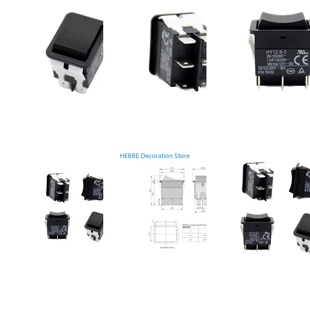 B0KC Efficient & Convenient Button Switches Gear resetting Reversible Switches