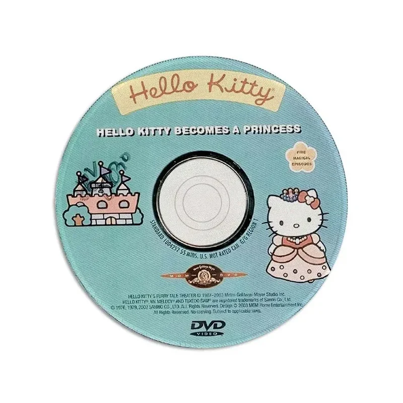 Podkładka pod mysz Sanrio Hello Kitty Cartoon Cute Kt Cat okrągła podkładka gamingowa pod mysz na Pc biurko na laptopa biurowa antypoślizgowa