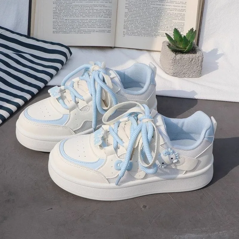 Hello Kitty Anime Kawaii Sanrio chaussures décontractées dessin animé mignon 2025 été maille respirant conseil chaussures étudiant baskets cadeaux