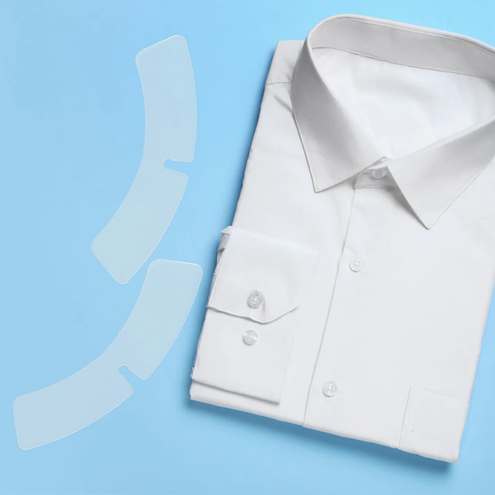 200 Pezzi Inserti Trasparenti per Camicie, Supporti Anti-Piega Riutilizzabili per Colletti di Camicie da Uomo e Uniformi