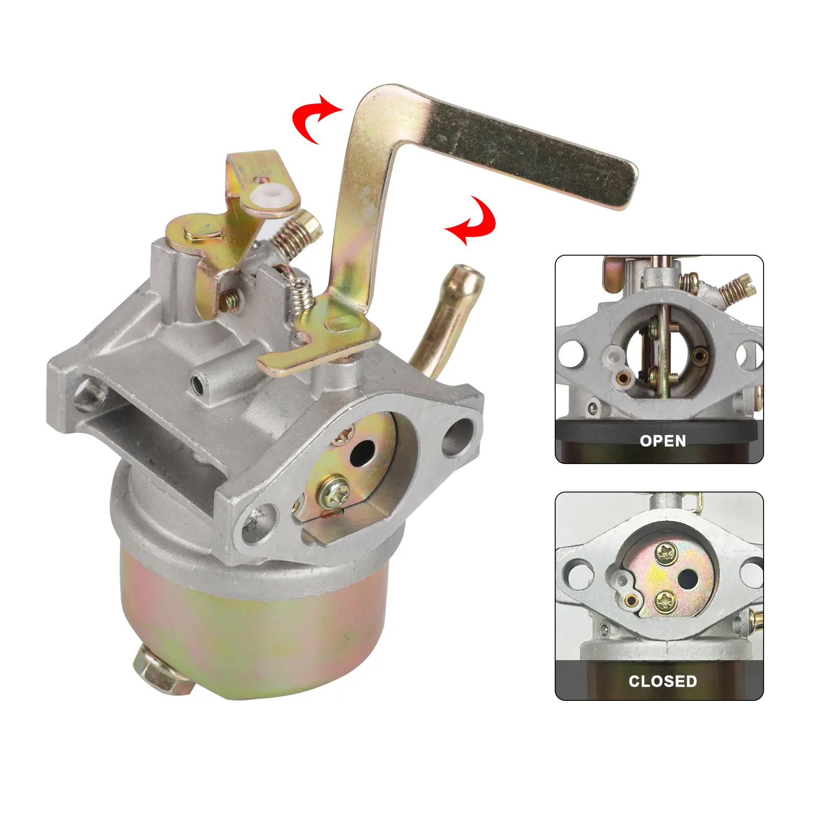 Gasoline Generator Carburetor for Yamaha Kit Mz175 Ef2700 Ef2600 166F 42Mm Hole Distance Generator Carburetors Rebuild