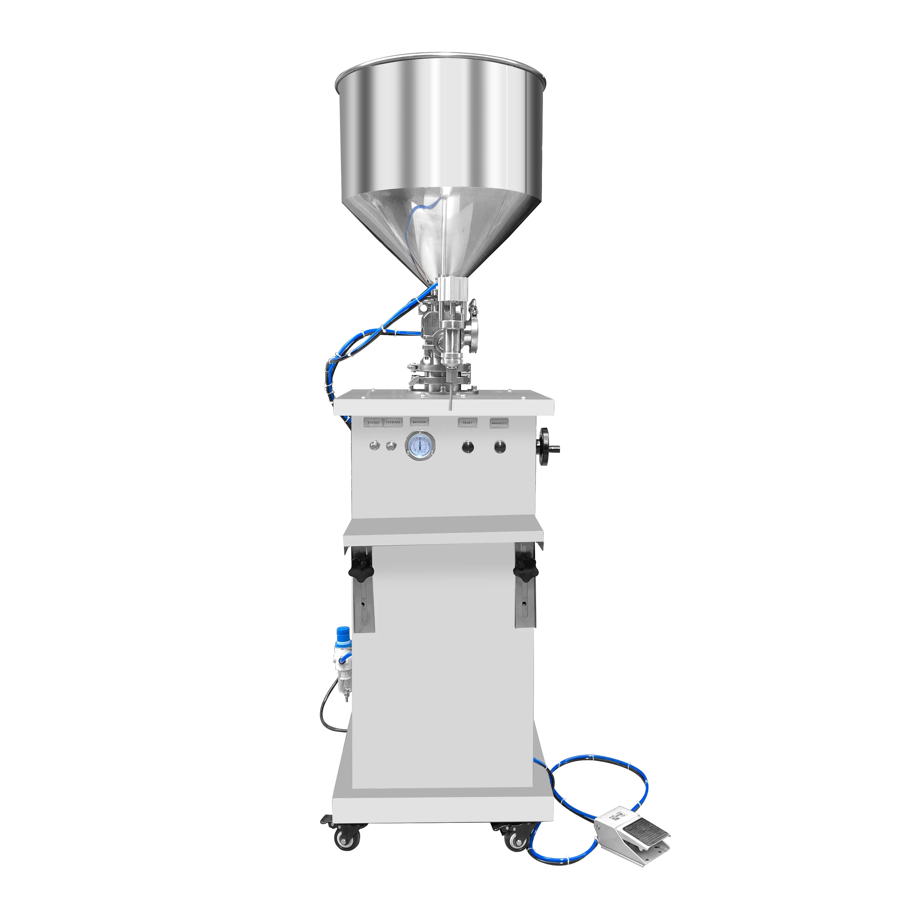 Vertical Paste Cosmetic Cream Sauce Jam Honey Butter Ointment Shampoo Liquid Water Bottle Syringe Filler Dosing Filling Machine
