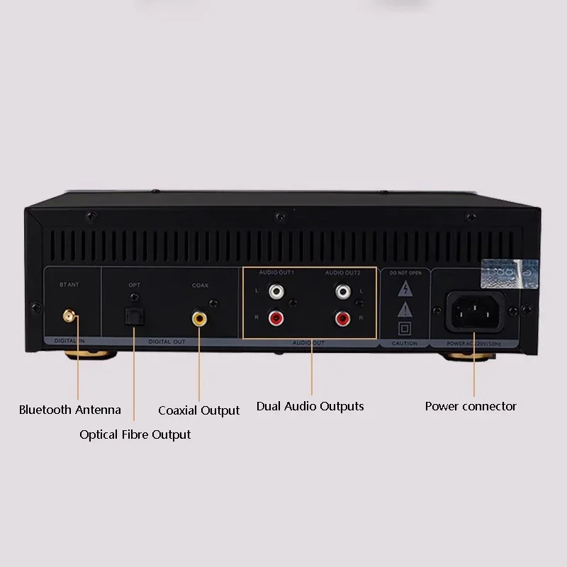 Imagem -02 - Leitor de Música Hifi Carro-chefe Embutido Ak4493eq Dac Bluetooth 5.0 64bit 384khz Dsd256 Display de Espectro de Plataforma Giratória Digital sem Perdas