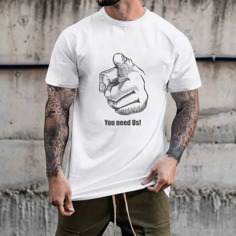 Personality Finger - Pointing Pattern Heat - Transfer White Ink Iron - on Decal, Suitable for T - Shirts/Canvas Bags, Trendy