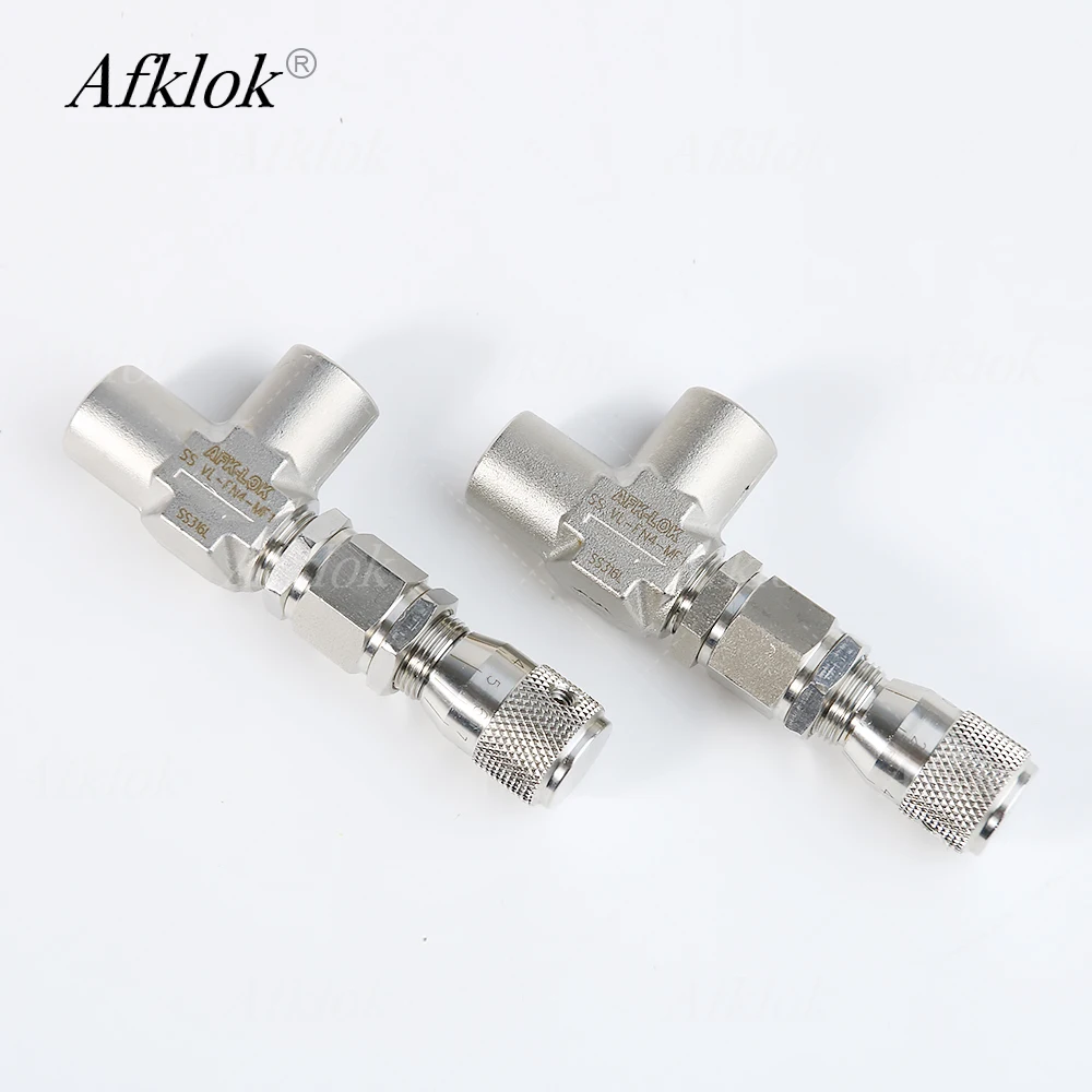 15HOT Tekanan Tinggi 3000psi 1/4 "NPT Wanita Stainless Steel 316L Katup Pengukur Sudut untuk Industri Minyak/Gas/Kimia