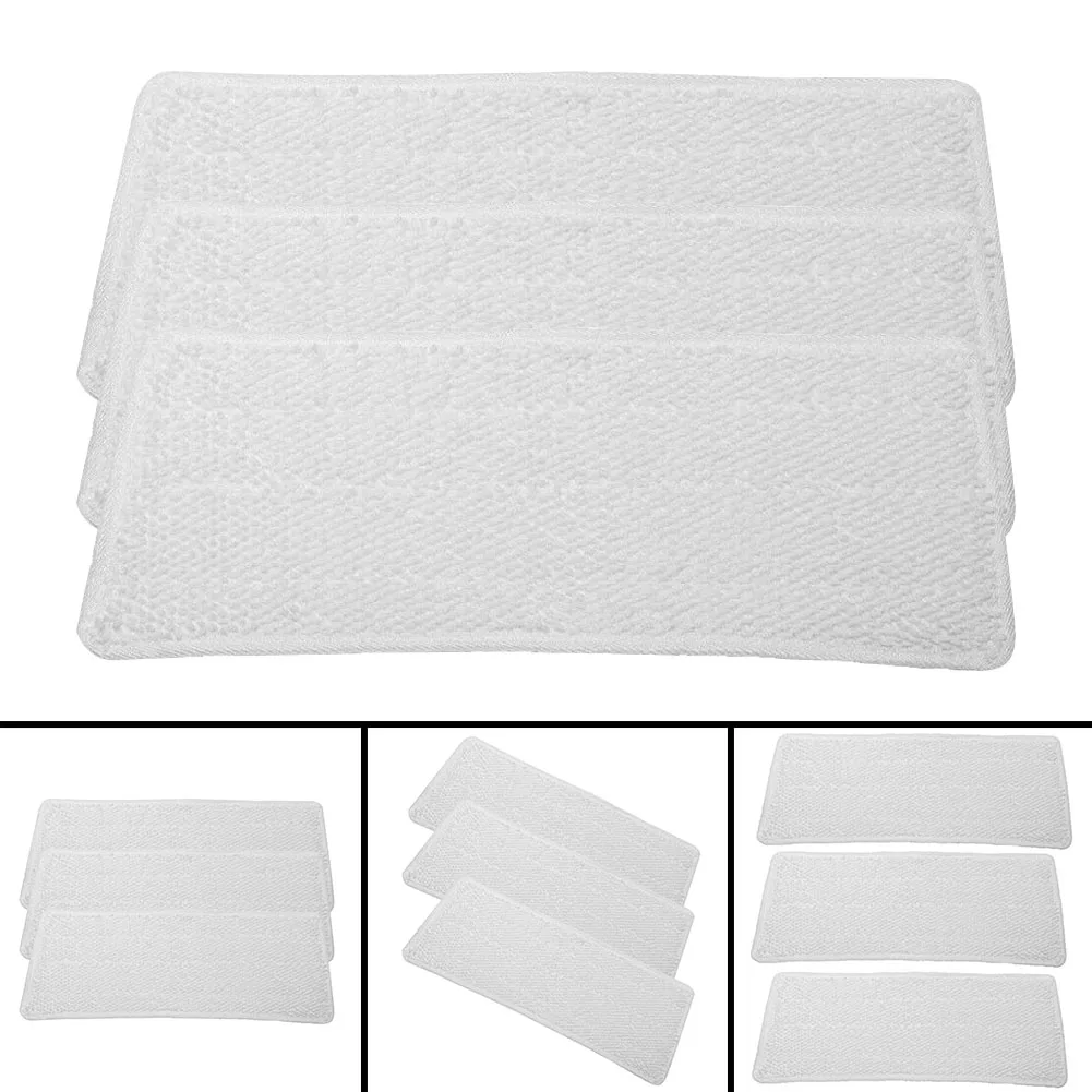 3 Microfiber Rags Washable Replacement Pads Microfibre Cloths For Vileda Steam XXL Steam Cleaner Dry And Wet Usage Mop Cloths