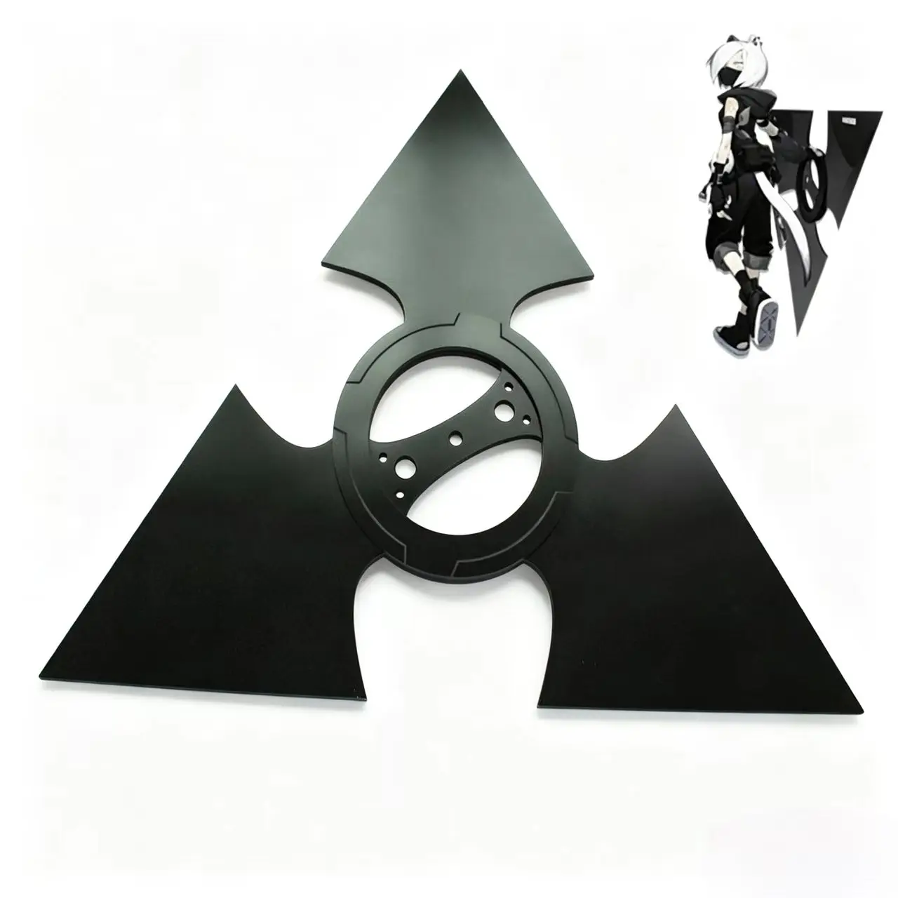 Snowwhite Arknights Sniping Operator Cosplay Shuriken Prop Lungmen Faction Halloween Christmas Party Costume Accessory Props