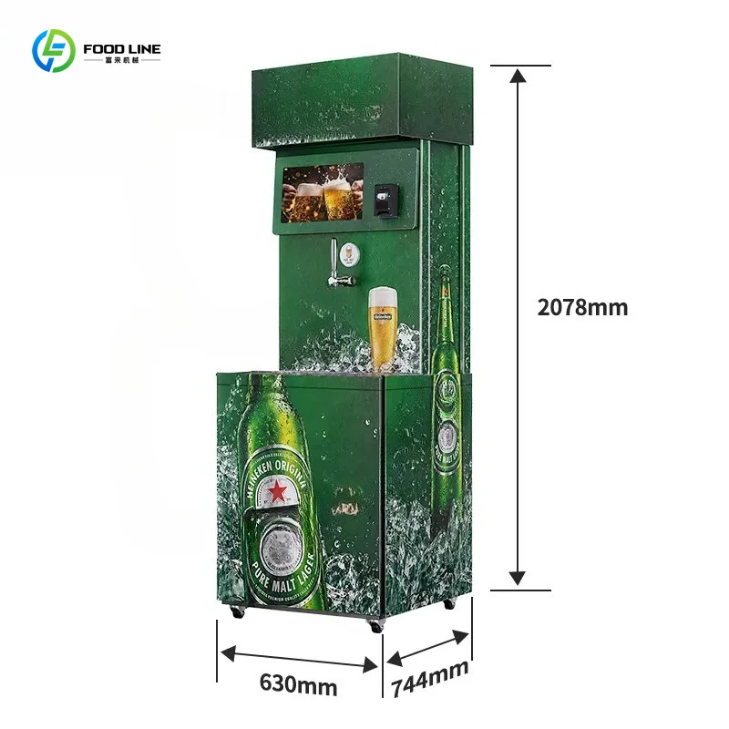 High-Profit Smart Beer Vending Machine With Credit Card Payment Self-Service Draft Beer Dispensing System