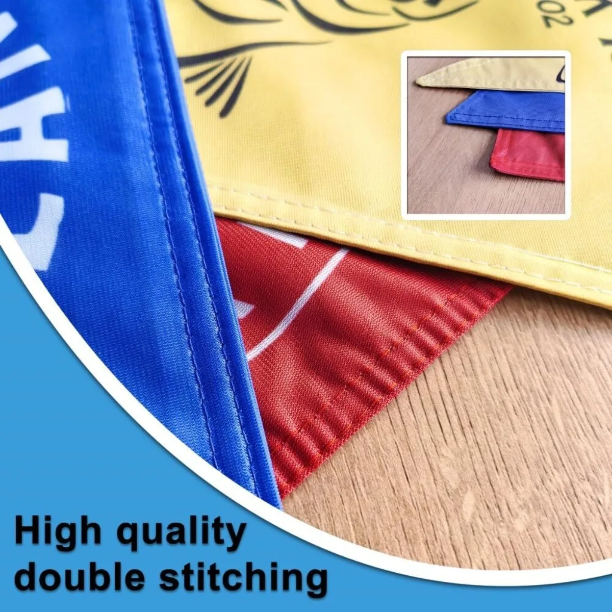 3PCS Custom Boat Flags 12x18in Double Sided Personalized Small Marine Flags for Boat Yacht Pontoon Decor