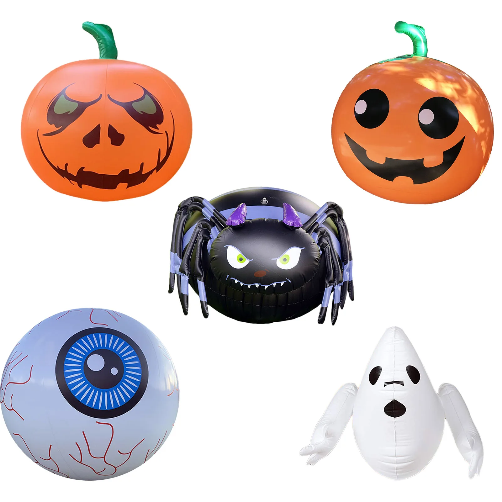 Halloween Inflatable Pool Decoration Outdoor Halloween Inflatables Pumpkin Spider Eyeball Ghost Party Decor For Yard