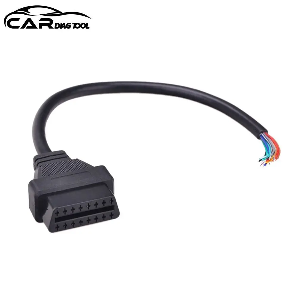 OBD2 16Pin Car Diagnostic Interface Adapter OBDII 30CM 16pin Female/Male Connector to Extension OBD 2 Opening OBD Cable