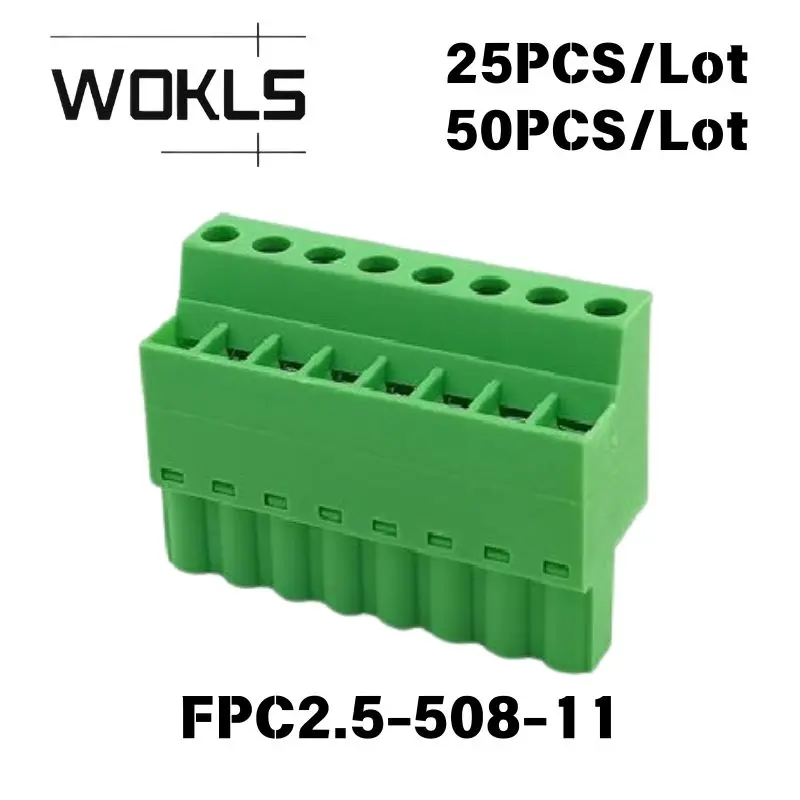25/50PCS FRONT-MSTB2.5-ST 2EDGKC KF2EDGKC 5.08mm Pitch Plug-in Separable PCB Terminal Block Wire Connector