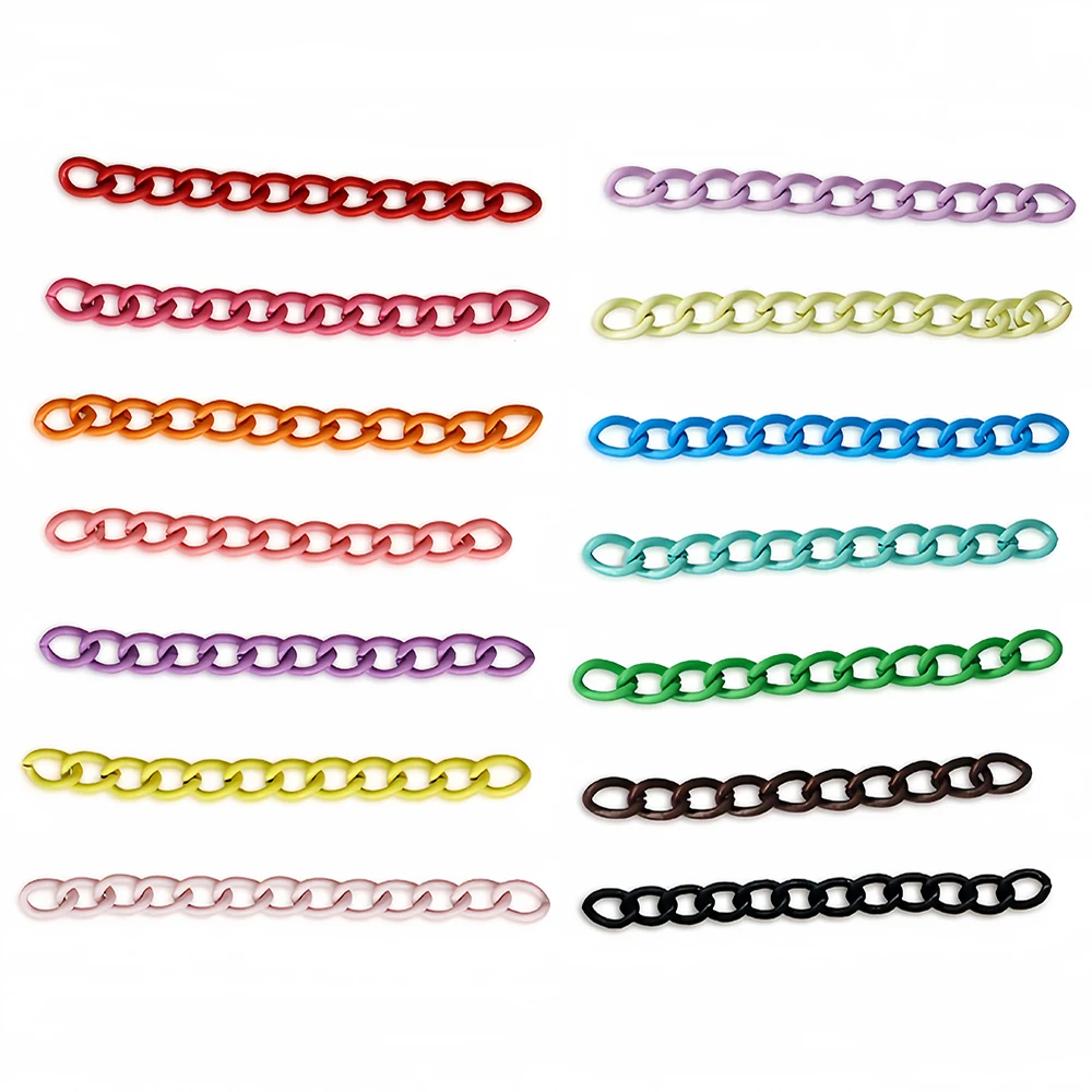 20-30 Stück 5cm Metall Bunte Schlüsselanhänger-Verlängerungskette Schlüsselring-Verbinder für Spielzeug, Puppen, Anhänger, DIY-Schmuckzubehör – Detail 3