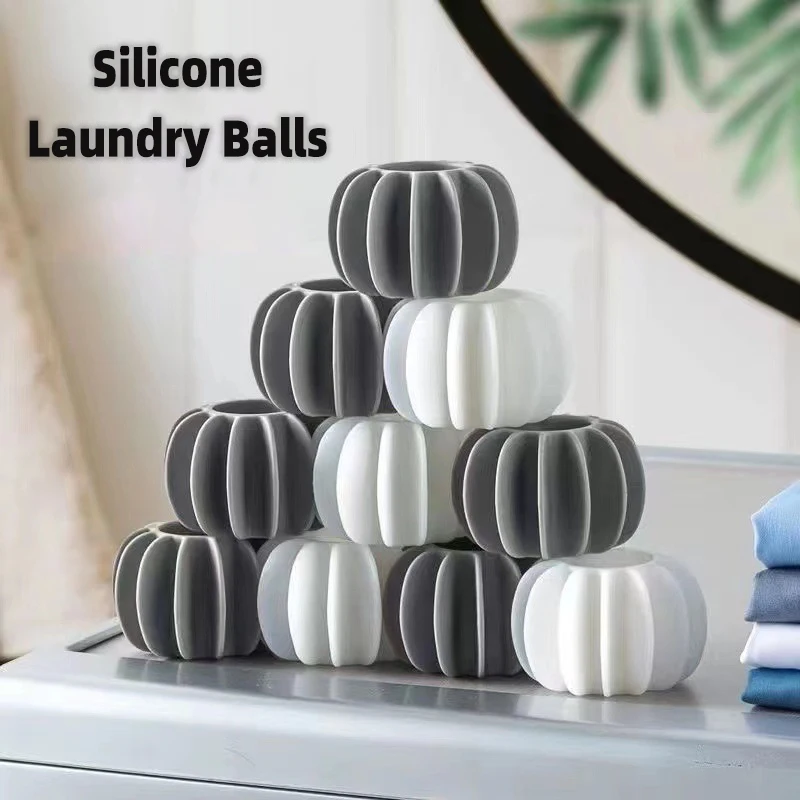

5pcs Reusable Silicone Laundry Balls Tangle Free for Washing Machines Pet Hair Remover, Hair Catcher & Clothes Cleaning Tool