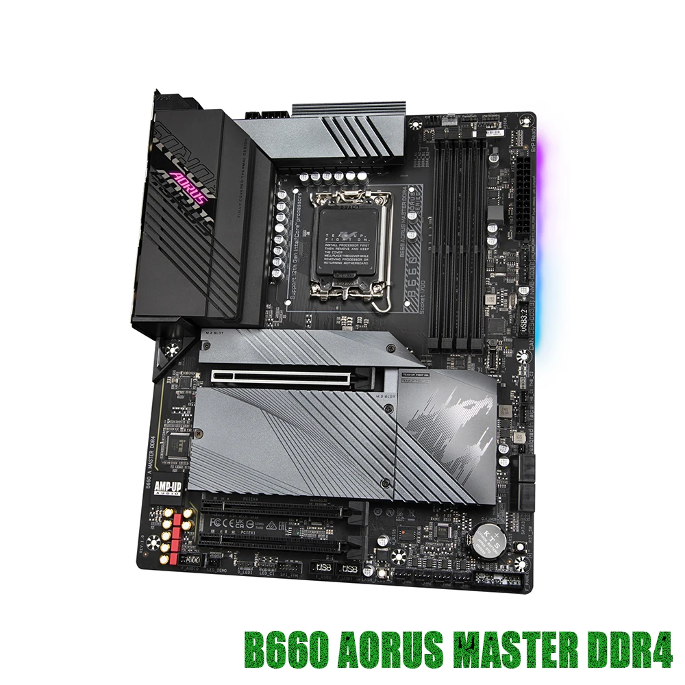 

B660 LGA 1700 DDR4 128 ГБ PCI-E 4.0 ATX настольная материнская плата GA B660 AORUS MASTER DDR4 для Gigabyte