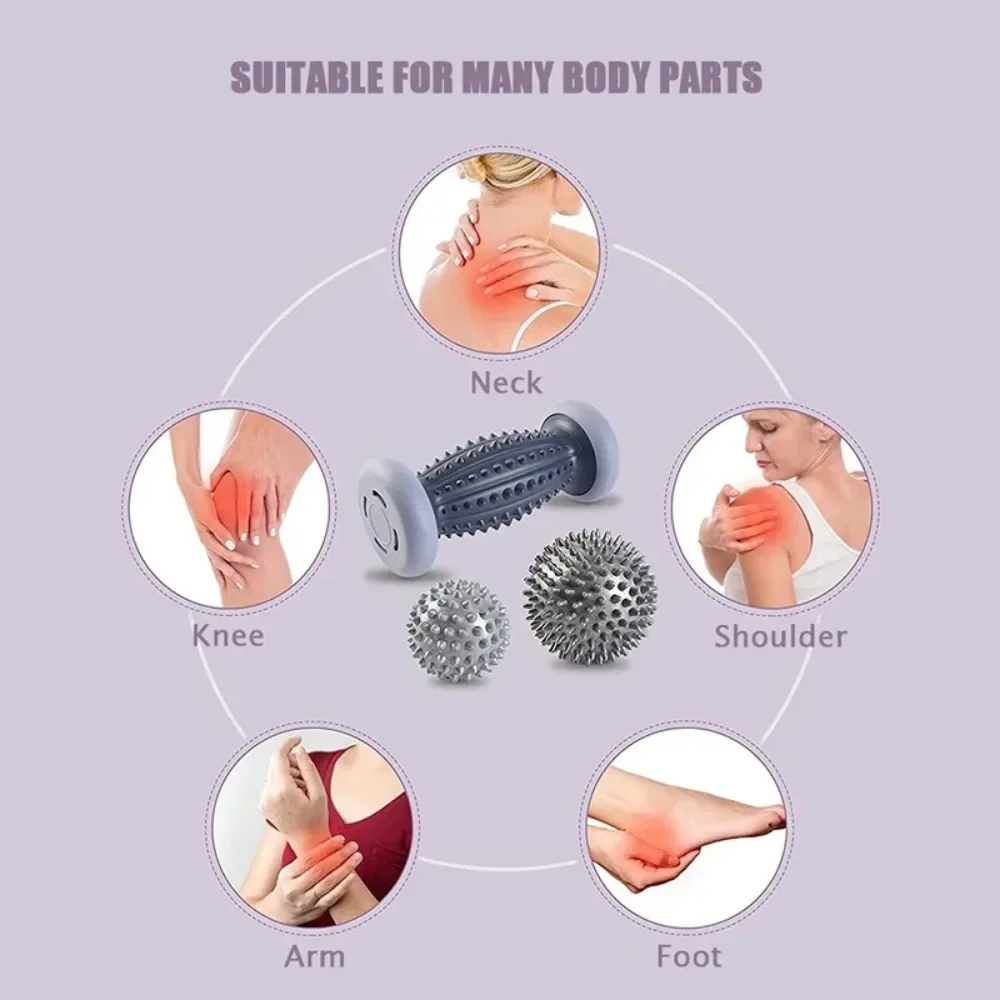 Portable Foot Massager Roller Massage Ball Body Trigger Point Plantar Fasciitis Deep Tissue Massager Relief Sore Muscle Arm Body