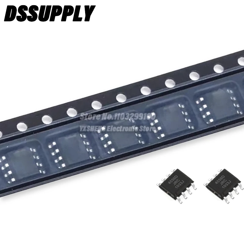 10PCS/LOT JRC4558D SOP-8 NJM4558D 4558 SMD 4558D NJM4558 SOP Chip