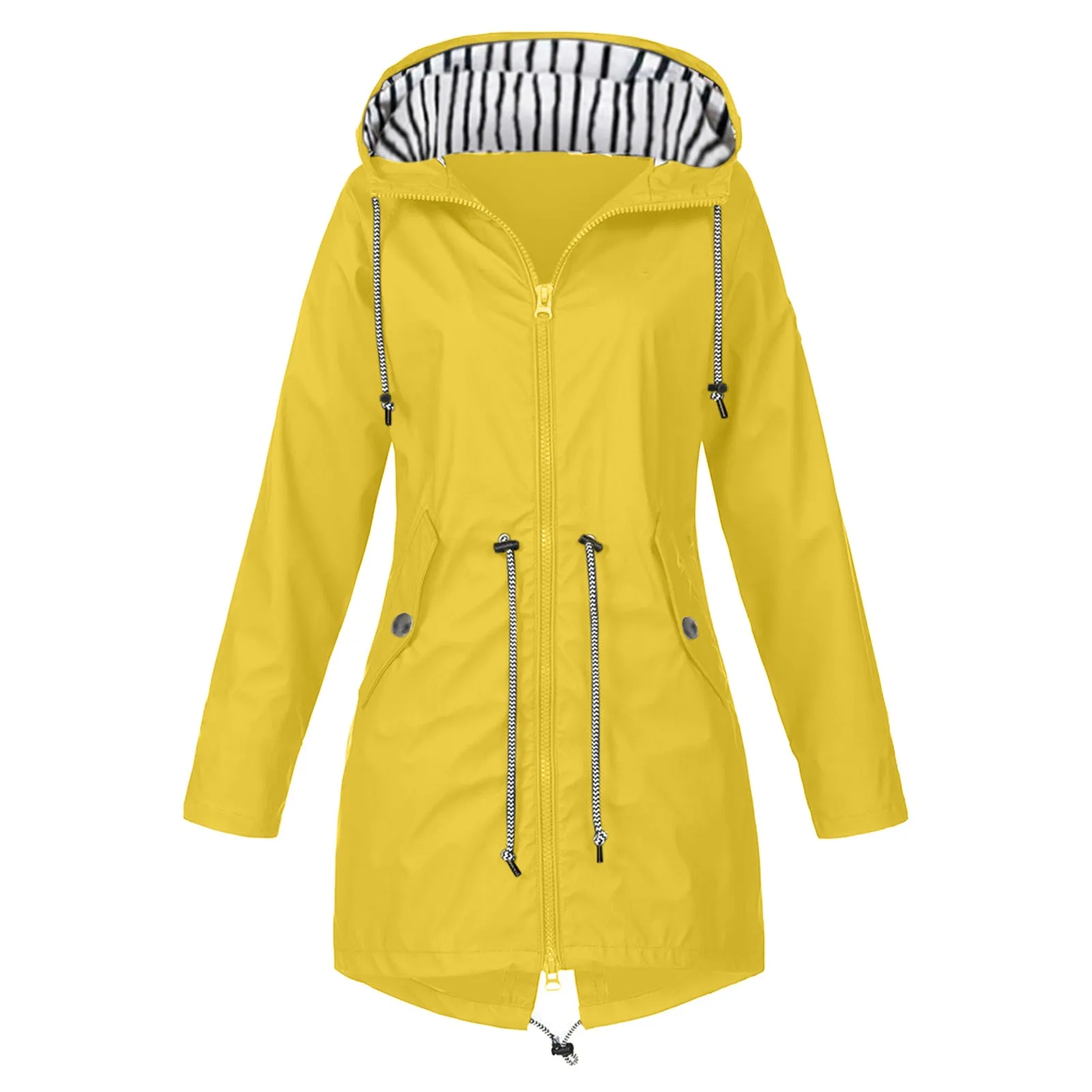 Frauen Regen jacke Mode alle Jahreszeiten Outdoor lässig lose Kapuze wind dichte wasserdichte Mantel Klettern Wind jacke Jacke