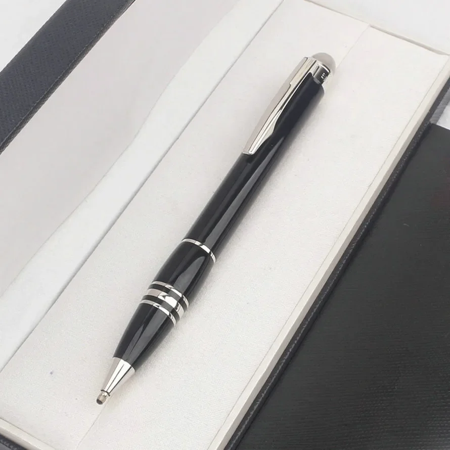 2015 مجموعة خاصة متعددة MB الراتنج الأسود رقعة الشطرنج كريستال Sta Rollerball جل قلم حبر جاف مكتب مع المسلسل