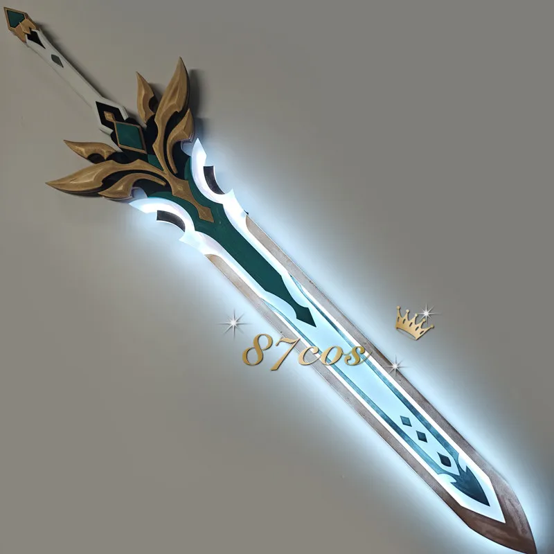 Falgal Twin Swords Genshin Impact Cosplay mass 140cm Led Light Up  for The Grand Master of the Knights of Favonius