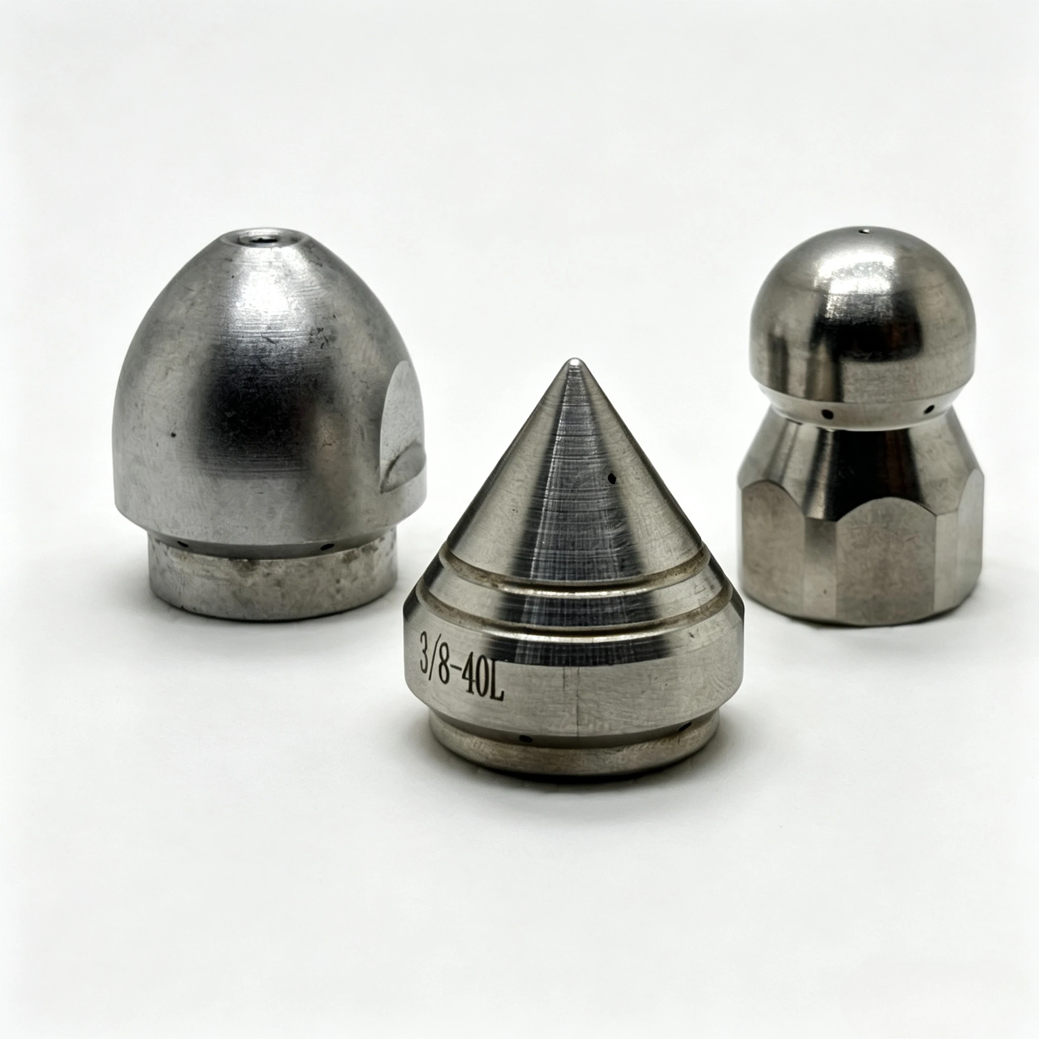 3/8″ Female Thread Mini Puncture High-pressure Nozzle Clean The Stainless Steel Nozzle of The Sewage Pipeline Cleaning Machine