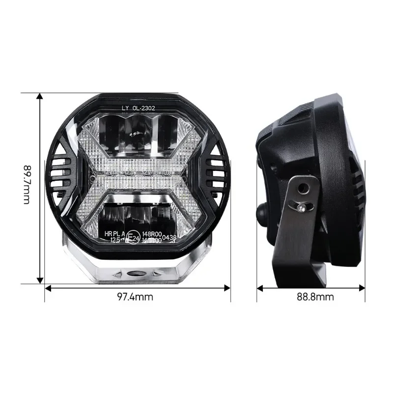 

Uiz For Car Tractor Boat Off Road 4x4 Truck SUV 5.75inch LED Work Light Bar LED Headlights Running Lights Fog Lamp Combo Beam