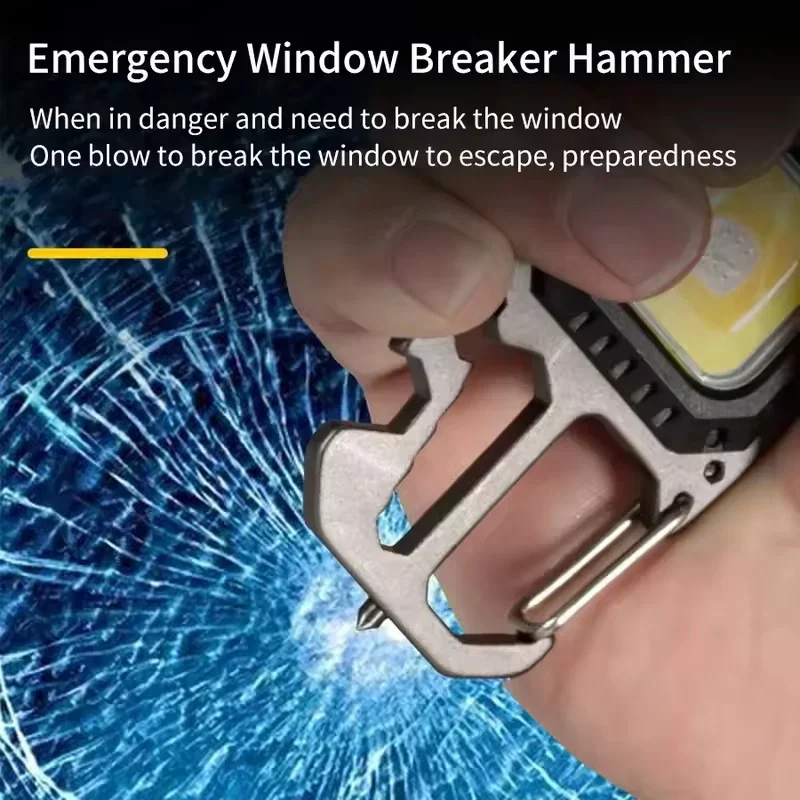 

Ultra Keychain Light Mini COB LED Light Small Flashlight Work Light Strong Light COB Ultra Light Portable Flashlight