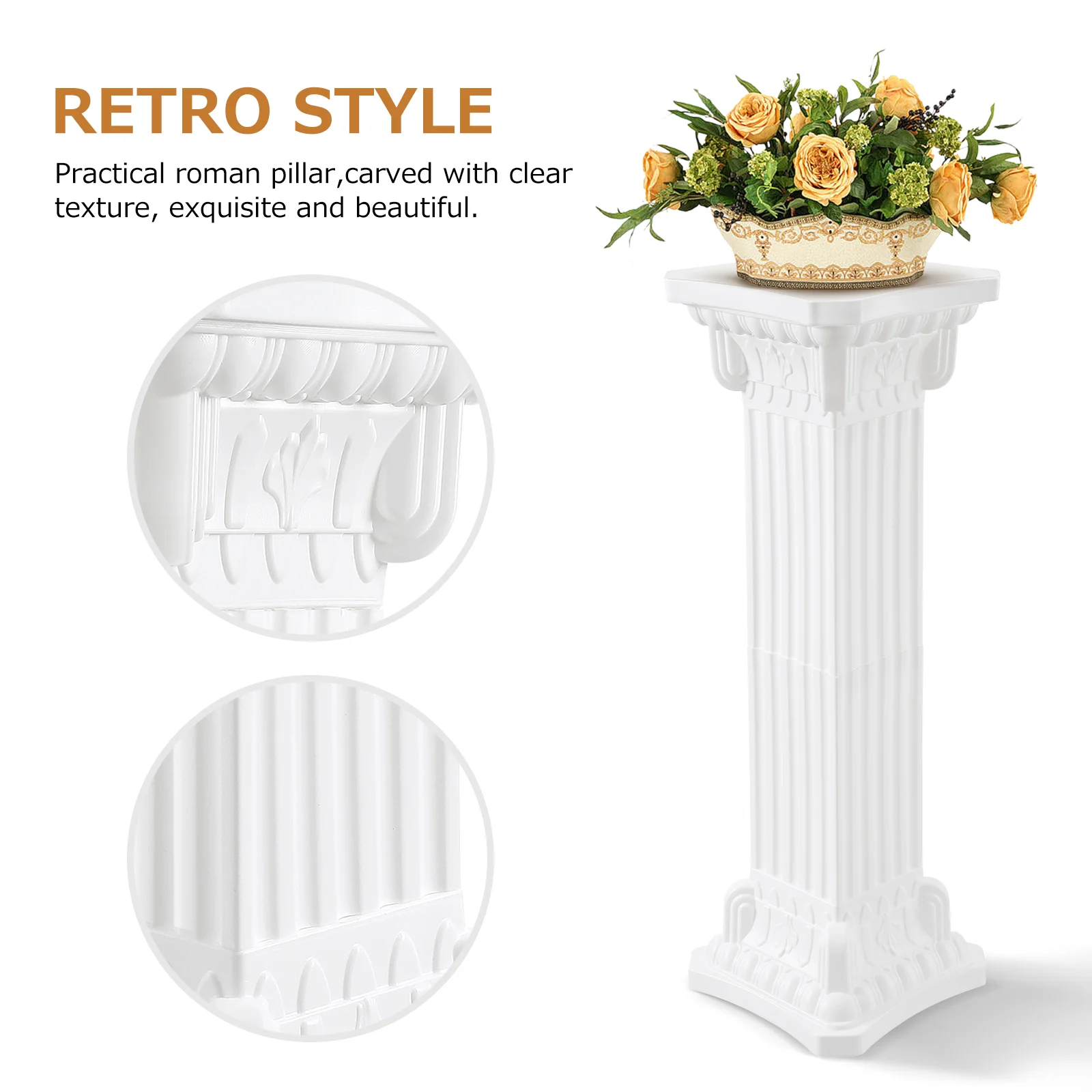 Wedding Ceremony Decorations Roman Column Greek Pillar Cylindrical White Plastic