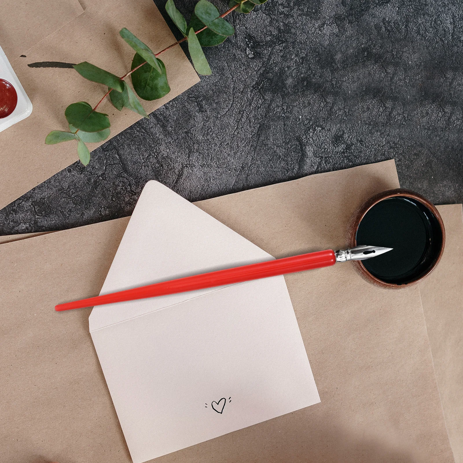 

5pcs Wooden Dip Holders For Calligraphy Drawing Professional Calligraphy Pen Nib Holders Comfortable Grip Reusable Wood Pen