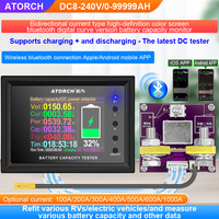 DC 8-240V 100A 200A 300A 400A 500A 600A 1000A Battery Tester Voltage Current RVS Meter Battery Coulomb Capacity Indicator