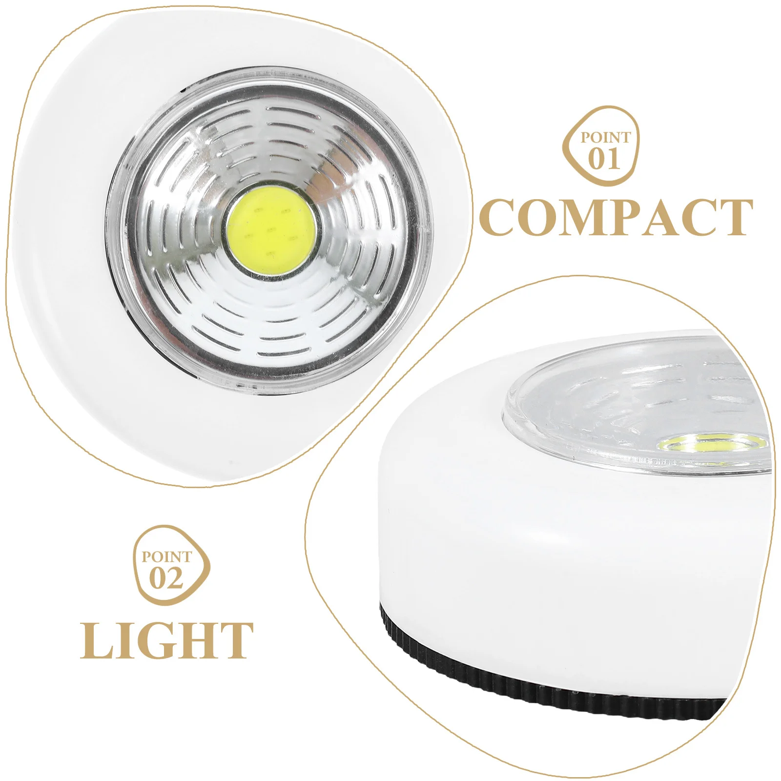 Lâmpada de luz de toque led para armário de parede cozinha oficina iluminação de emergência led push lamp