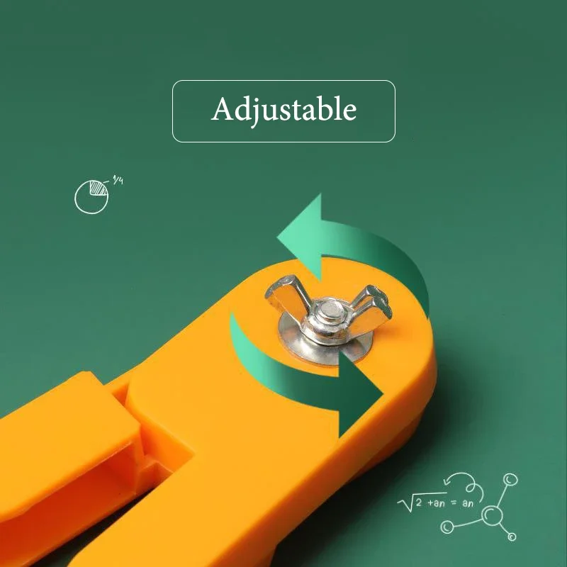 Large magnetic triangle set for teaching compass protractor Special magnetic triangle blackboard for teachers to draw circles.