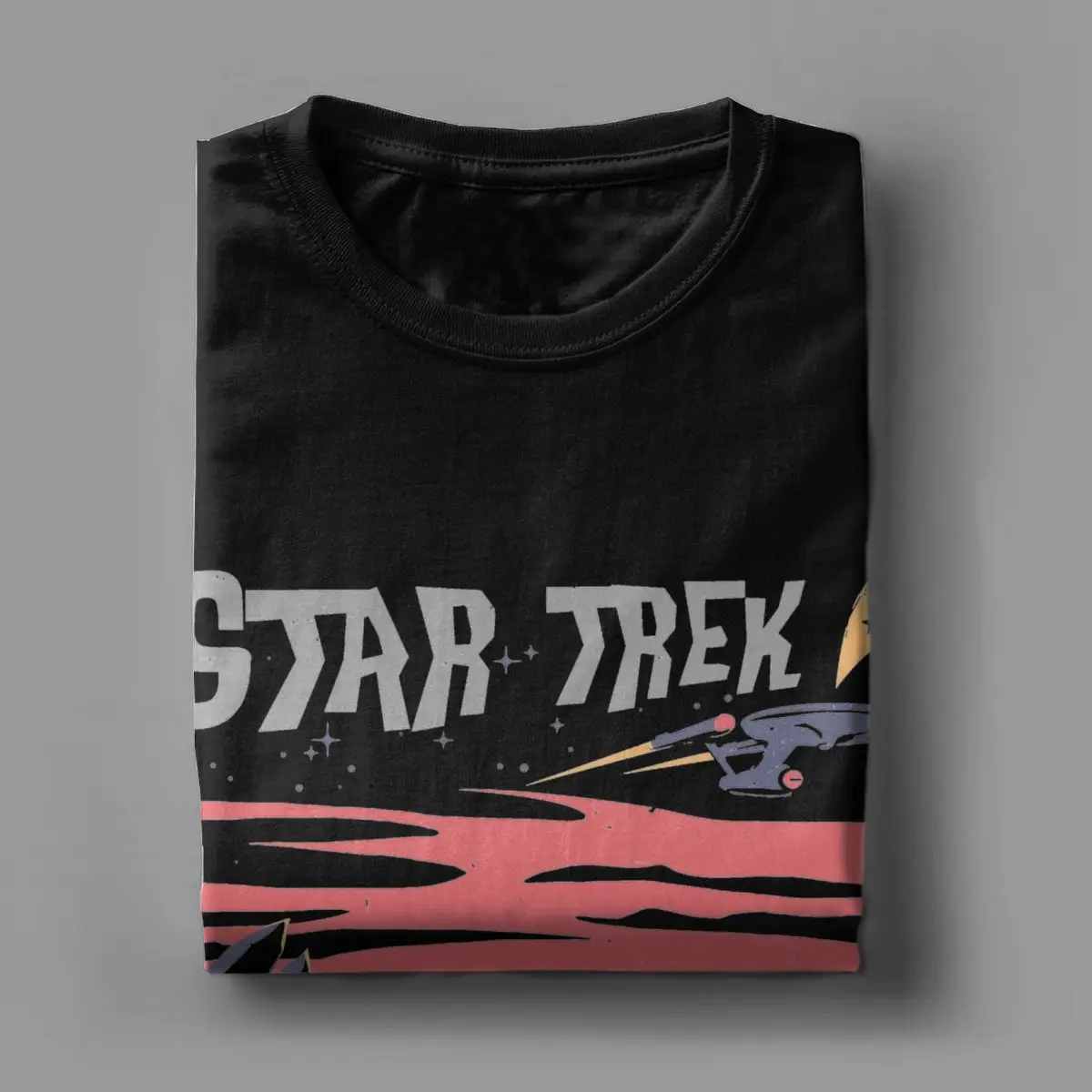 Retro Stars Treks T Shirts Men Women\'s 100% Cotton Cool T-Shirt Round Neck Tee Shirt Short Sleeve Clothes Summer