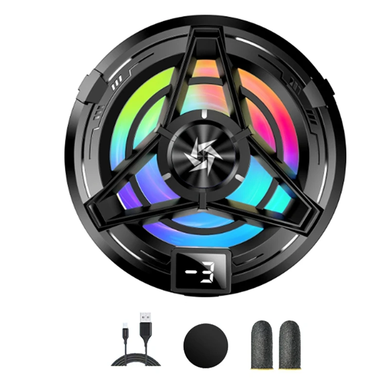 Magnetic Mobile Radiator Phone Cooler With Digital Display Semiconductor Cooling Fan Cooler For Tablet/Phone Cooler