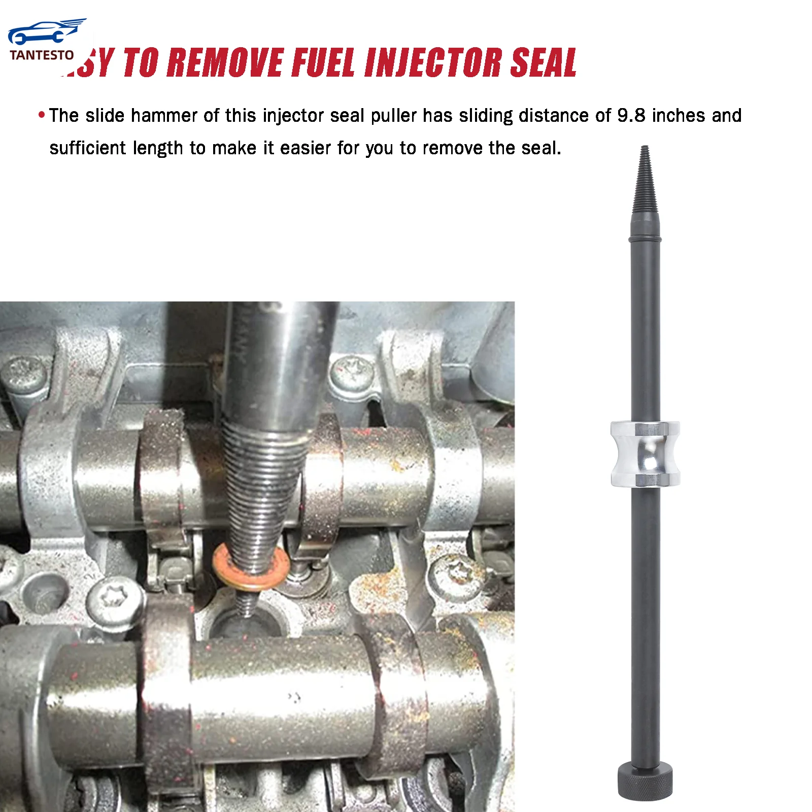 Diesel CRIN Injector Seal Puller Gasket Copper Washer Remover Tool Universal