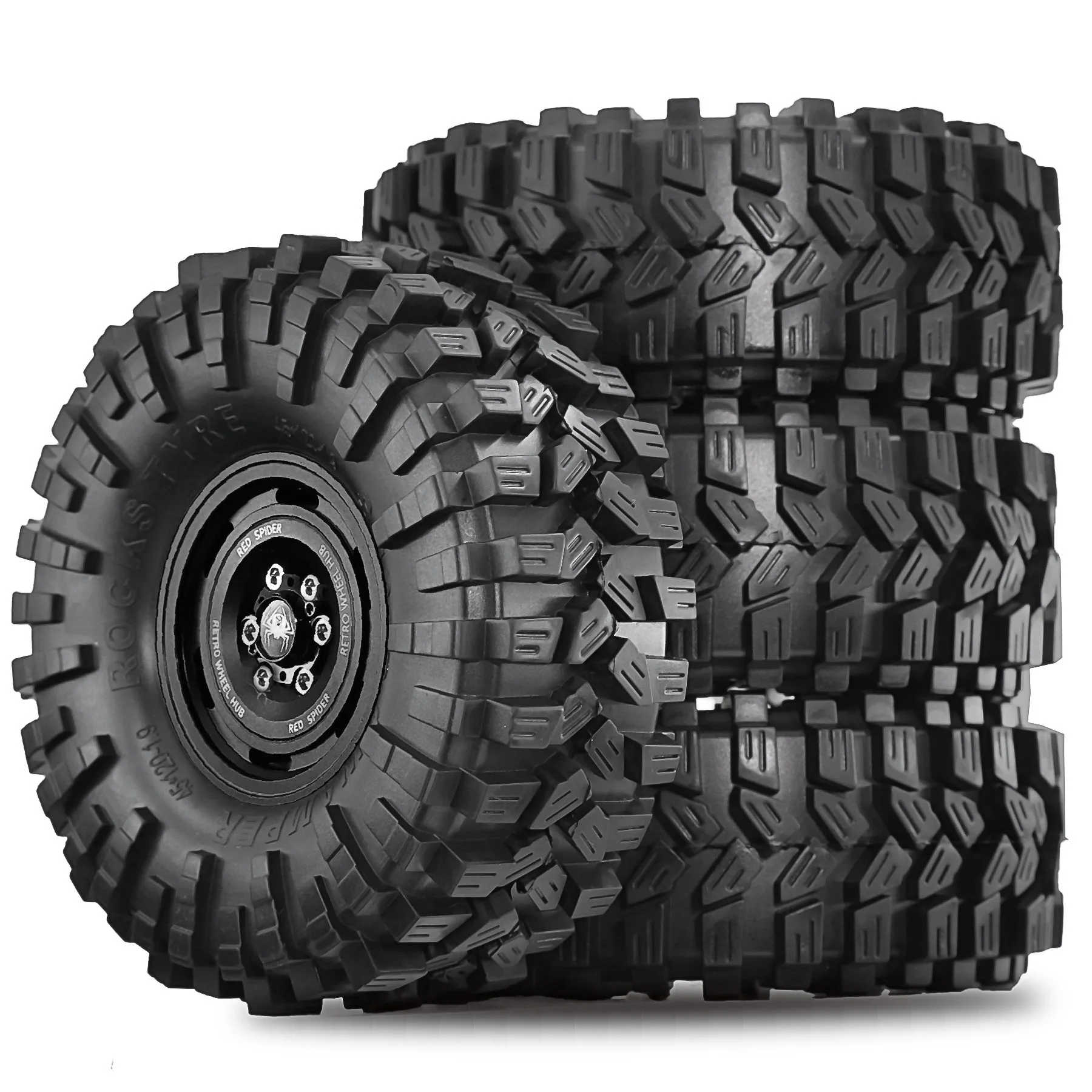 

Шины 1,9 колеса для 1/10 TRX4 TRX6 SCX10 SCX10 II 90046 SCX10 III AXI03007 SCX10 Pro Gen7/8 D90 VS4-10 MST CFX RC Гусеничный автомобиль