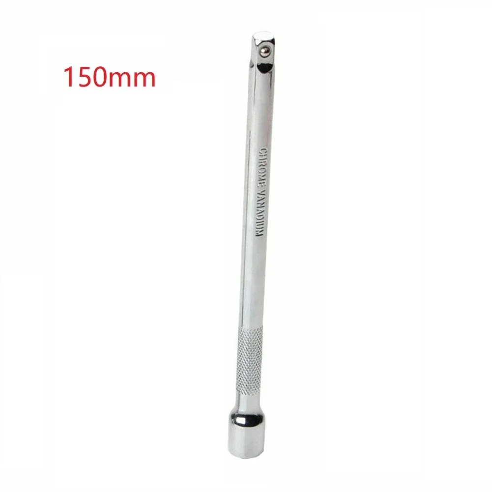 1Pc 50/100/150mm Long Extension Bar 1/4 Drive Ratchet Socket Extender Hand Tools Long Bar Steering Sleeve Connecting Rod Part