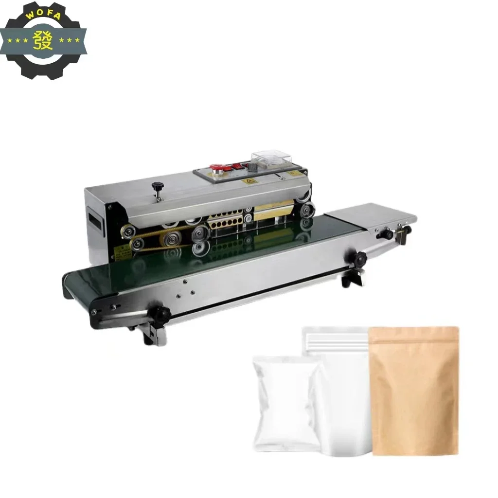 

JH FR-770 Continuous Bag Band Sealer Machine Horizontal Continuous Aluminium Electric Heat Sealing Machine