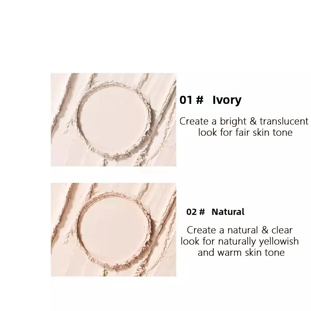 Polvo facial de larga duración con control de aceite resistente al agua con soplo - Polvo fijador de maquillaje para cosméticos de base facial