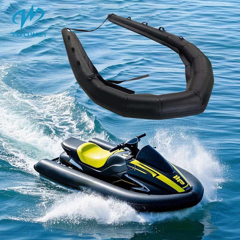 

Inflatable Floating Rib Jet Ski Rib Kit U-shaped Protective Buoy Pontoon Water Collar for Jet Ski Motorboat Rib Pontoon Jet Ski