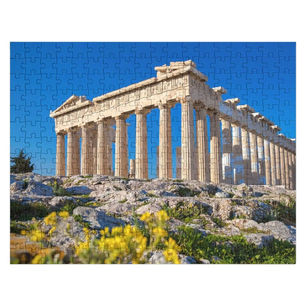 Puzzle Jigsaw Acropolis Athena Yang Indah Hadiah Foto Yang Dipersonalisasi Puzzle Kustom dengan Mainan Foto untuk Anak-anak