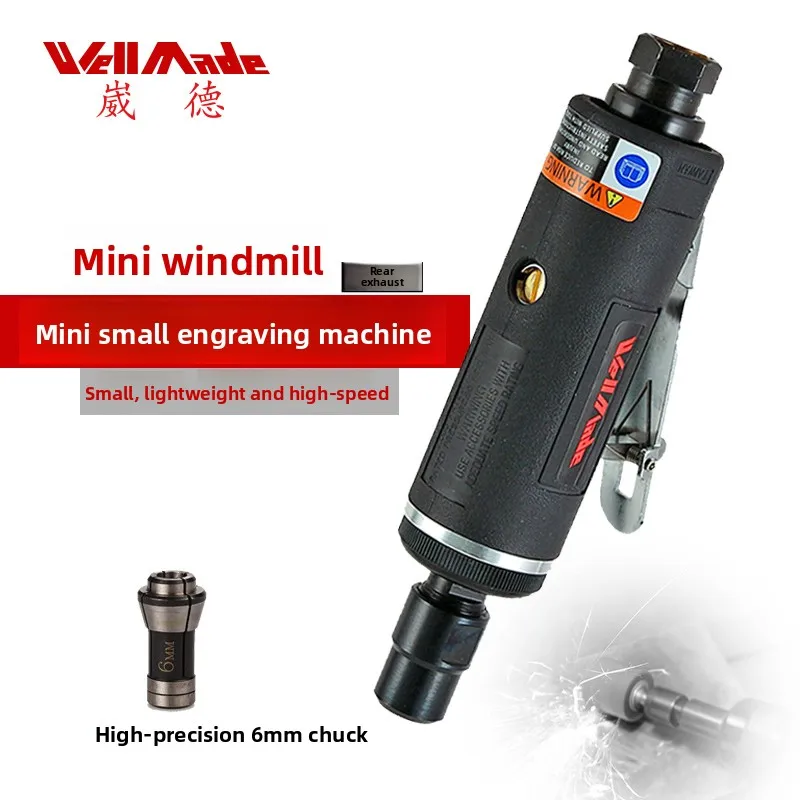 

Taiwan Pneumatic Grinder Straight Grinder Small Air Grinder Tire Repair Tool High-Speed Pneumatic Engraving Machine Wg-1301