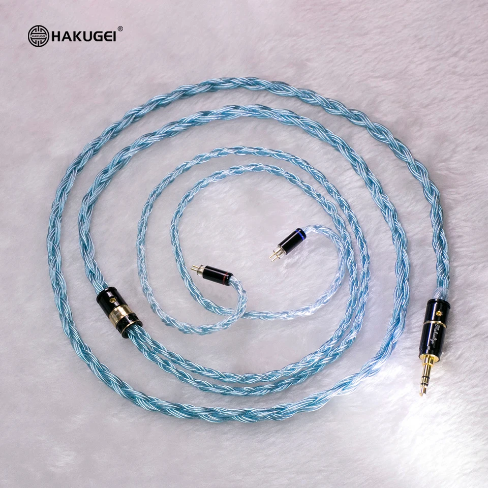 HAKUGEI Sapphire Light. Litz silver plated single crystal copper