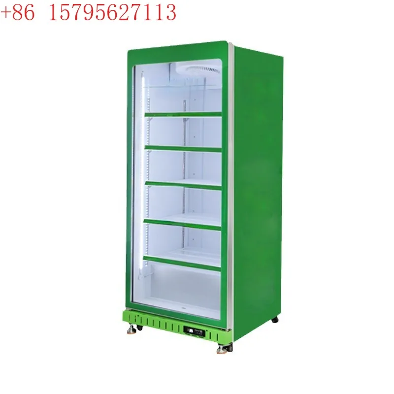 

Refrigerated display cabinet Air-cooled and frost-free commercial single-door supermarket Refrigerator Beer red beverage cabinet