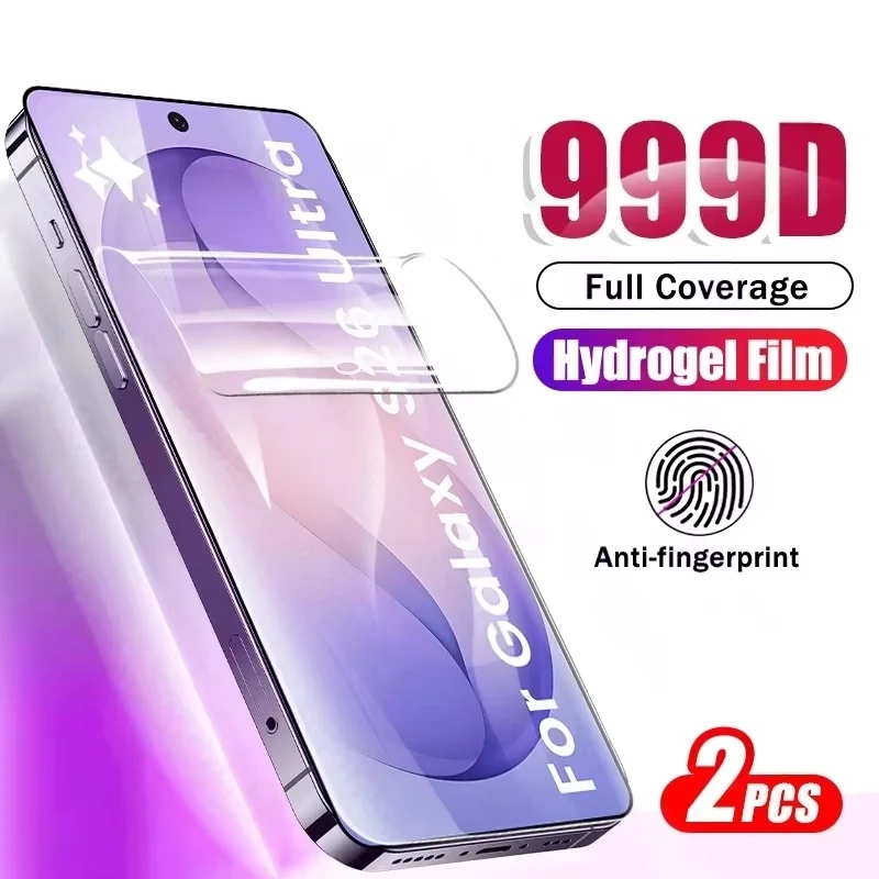 2-4PCS soft water gel film is suitable for Samsung S26 S25 S25 S23 S22 Ultra S21 PLUS HD screen protective film
