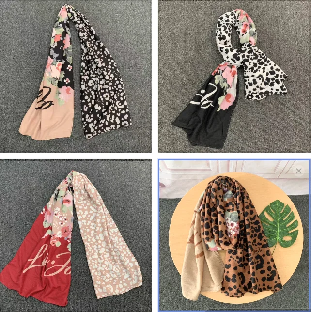 

Foreign trade original single Italian new fashion floral print soft long shawl scarf